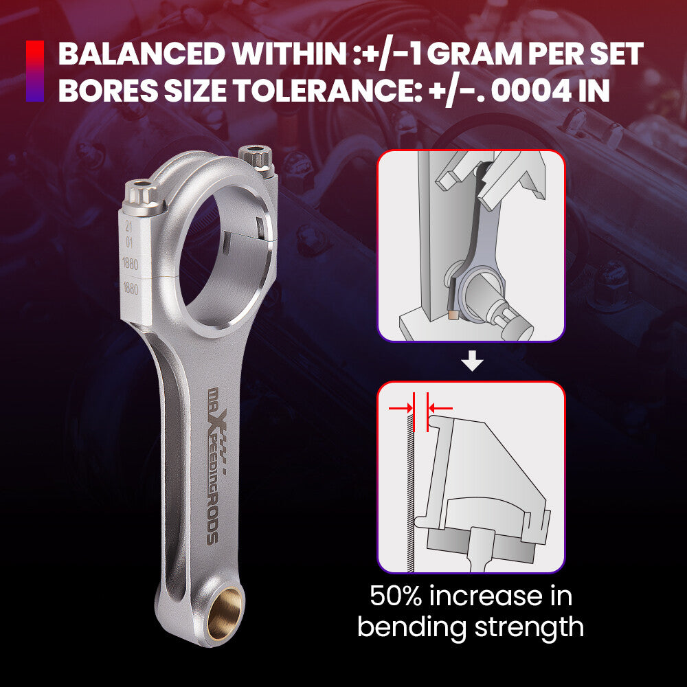 Connecting Rod Rods for Toyota Supra JZA80 2JZ 2JZGTE 2JZGE Conrod ARP Bolts Par