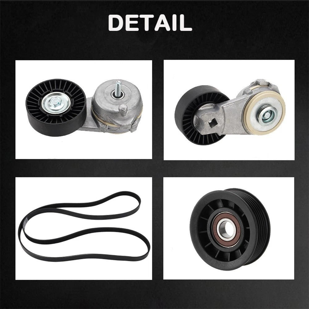 Drive Belt Tensioner Pulley Kit for Ford Falcon BA BF FG 4.0L，XR6，Ute，Sedan，FPV
