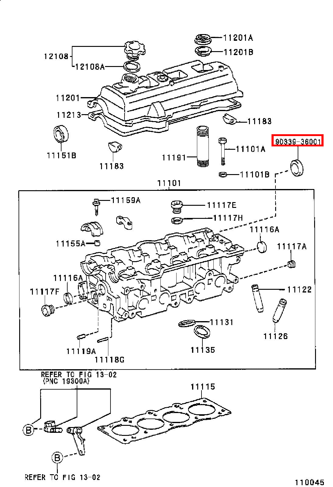 Genuine 4Runner RZN185 RZN180 Avensis ST220 Caldina ST210 Cylinder Head Plug