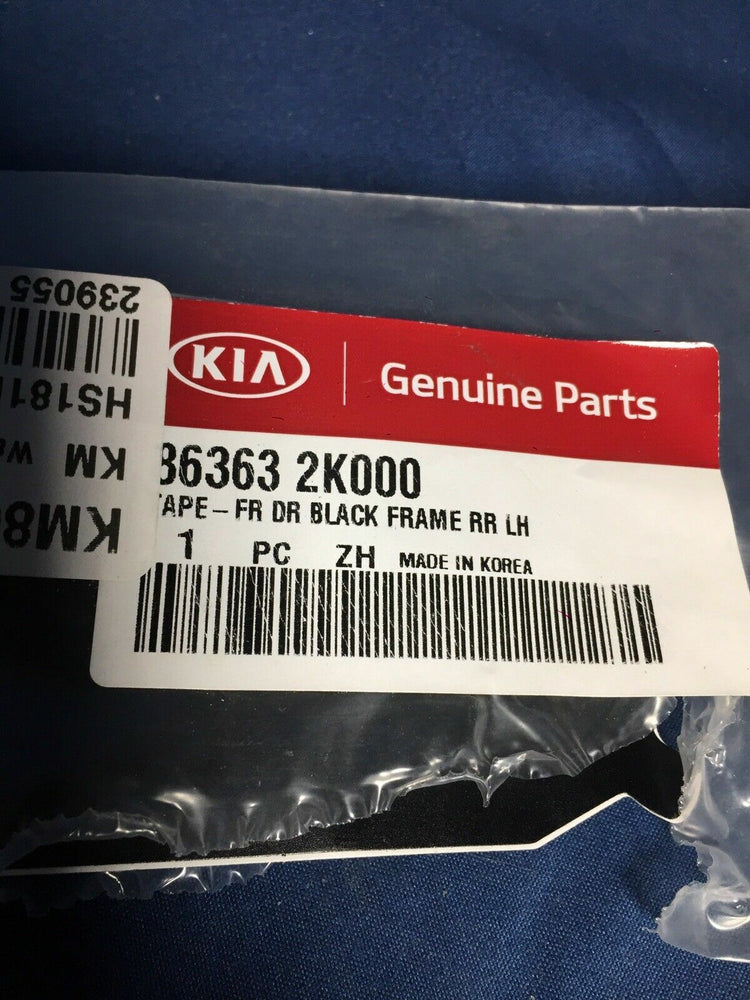 GENUINE BRAND NEW KIA SOUL 2009-2013 TAPE-FRONT DOOR BLACK FRAME REAR LH