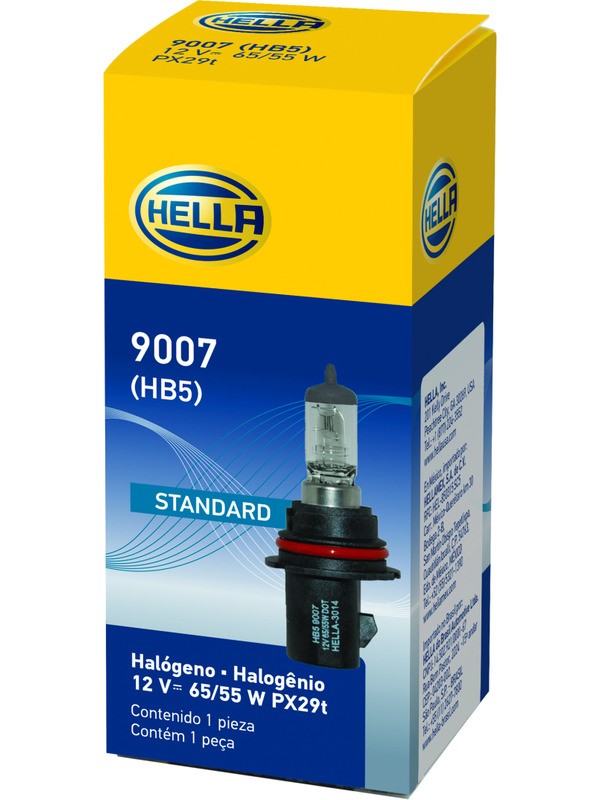 Hella HB5 12V 65/55W Halogen Bulb PX29t (9007)