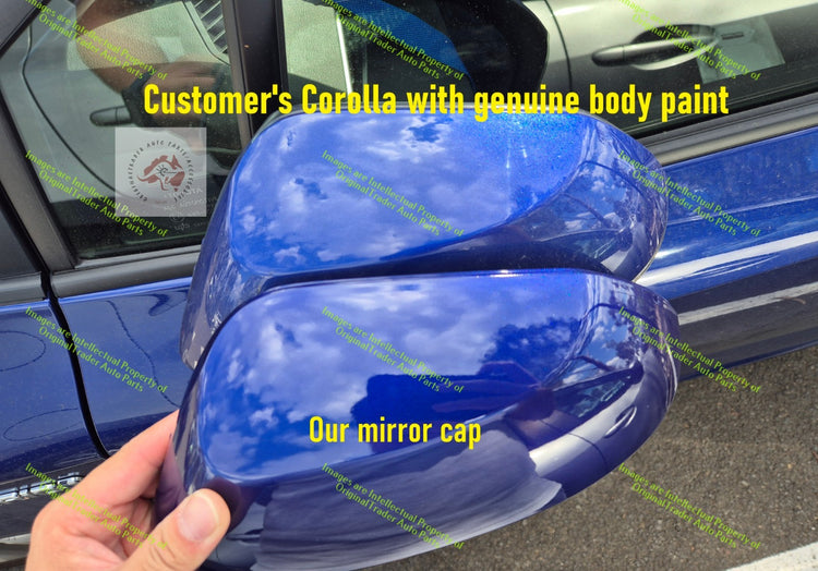 Left Side Mirror Cap Housing for Toyota Corolla E210 8W7 Lunar Blue Metallic 8W7