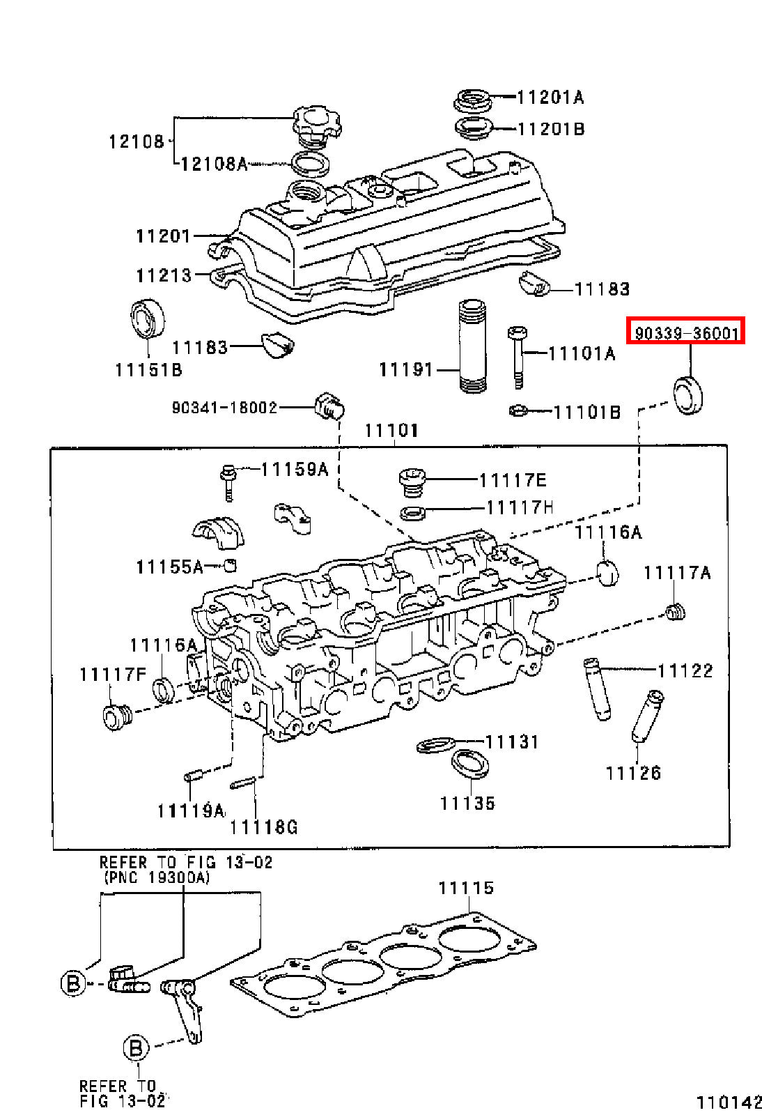 Genuine 4Runner RZN185 RZN180 Avensis ST220 Caldina ST210 Cylinder Head Plug