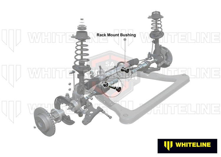 Whiteline W13379 - Steering RFits Ack and Pinion - Mount Bushing Kit (Bush- stee