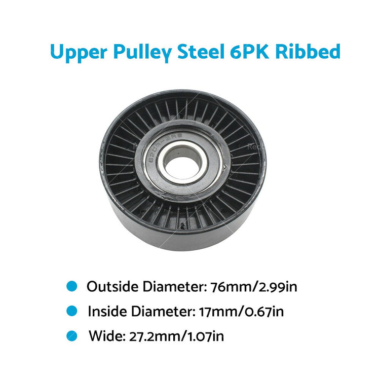 2x Drive Belt Idler Pulley Suitable for Ford Falcon 4.0L 94-16