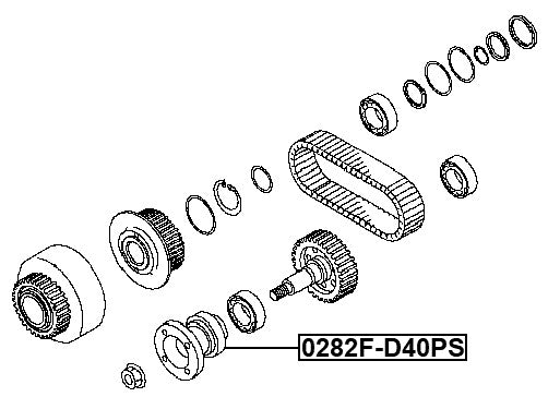 Transfer Case Flange Fits Nissan 332107S11D