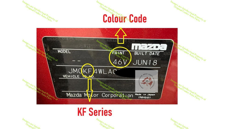 Left Side Mirror Cap Case for Mazda CX-5 CX5 KF Soul Red Crystal Metallic 46V