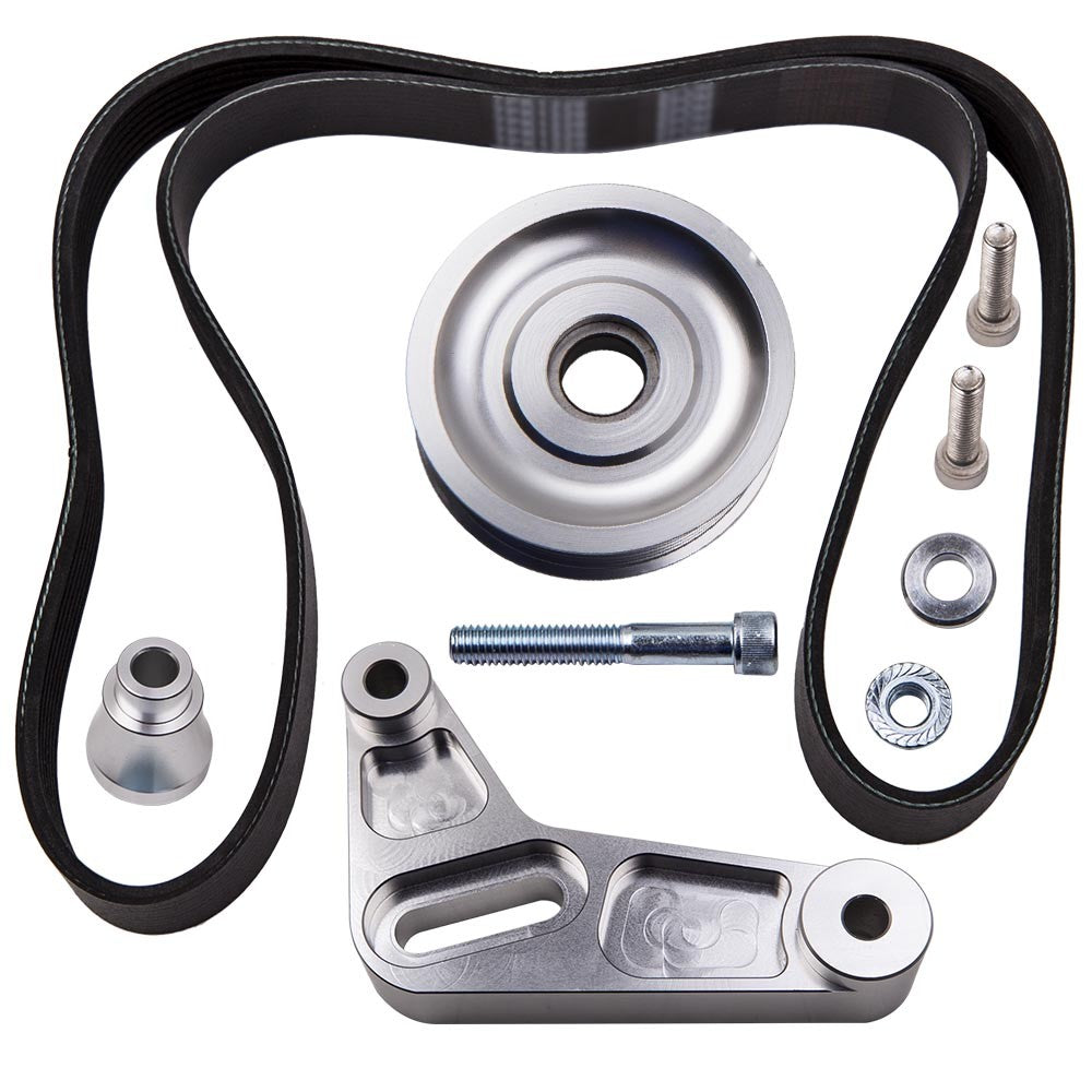 Swap Adjustable Idler Pulley Belt Kit For Honda Civic Integra K24 engine 06-09