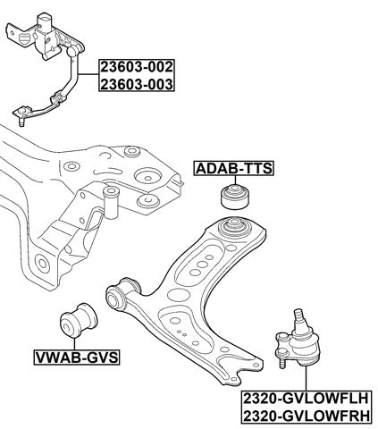 Level Sensor, Front Left Fits Seat 3Q0412521A