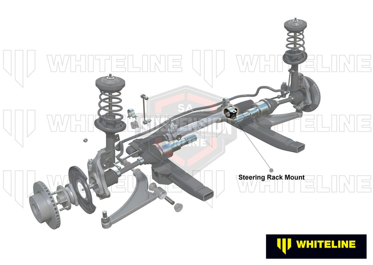 Whiteline KSR206 - Steering RFits Ack and Pinion - Mount Bushing Kit (Bush- stee
