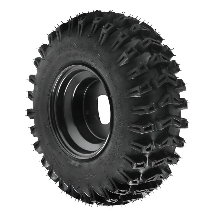 4Pack 14x5-6 14x5.00-6 Tyre Rim Wheel 6" 3 Hole 78mm for Go Kart ATV Quad E Bike