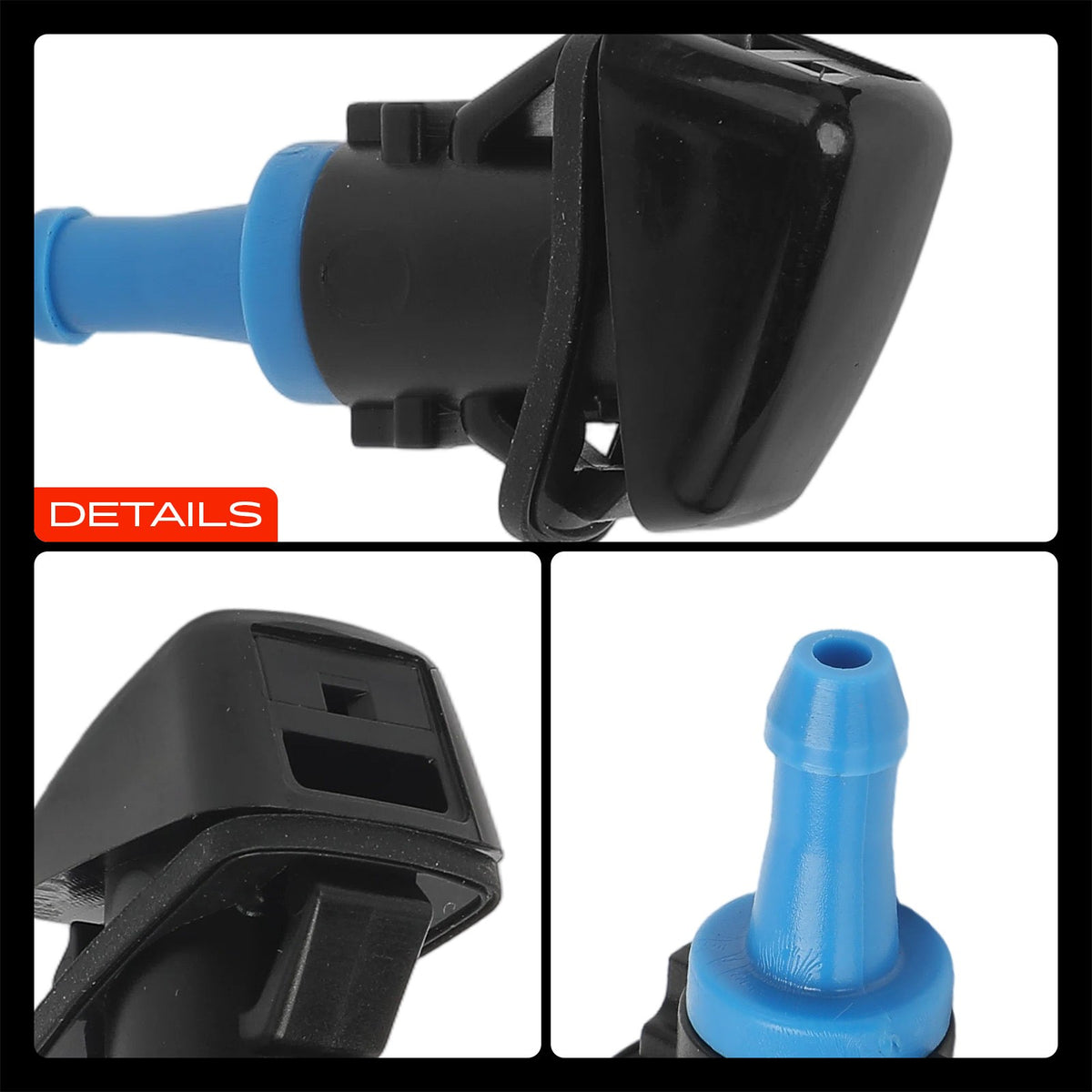 2x Front Windshield Washer Nozzle for Jeep Compass Patriot MK74 08-17 2.0L 2.4L
