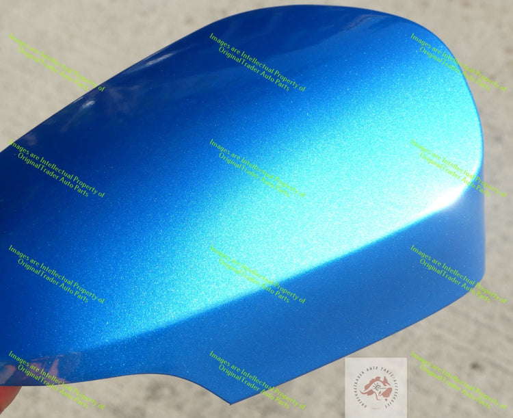 Right Side Mirror Case Cap Housing for Toyota Corolla E180 Series 2 Blue Gem 8X7