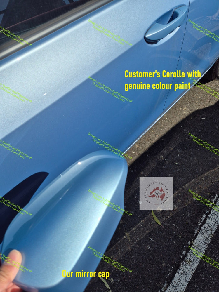 Right Door Mirror Cap Housing Case for Toyota Corolla E170 Series Blue Mist 8W1