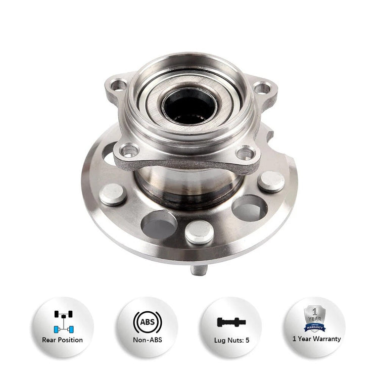 2x Rear Wheel Bearing and Hubs Assembly for 2001 2002 2003 2004 2005 Toyota RAV4