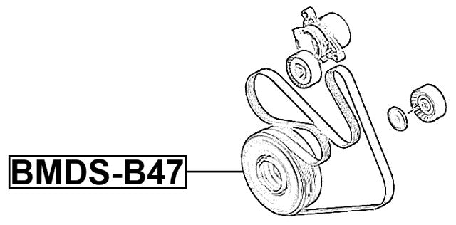 Crankshaft Pulley B47 Fits BMW 11237619245