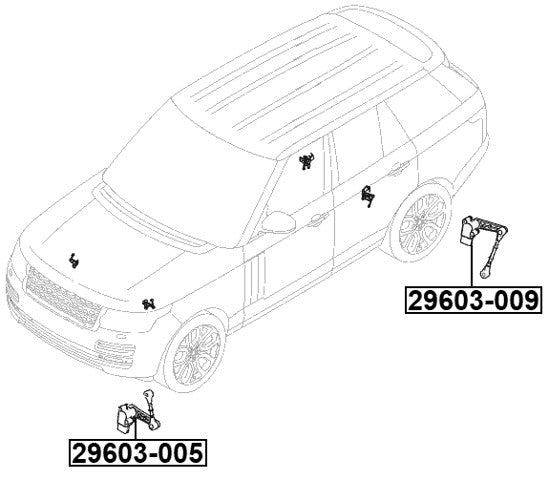 Rear Level Sensor Fits Land Rover LR033257