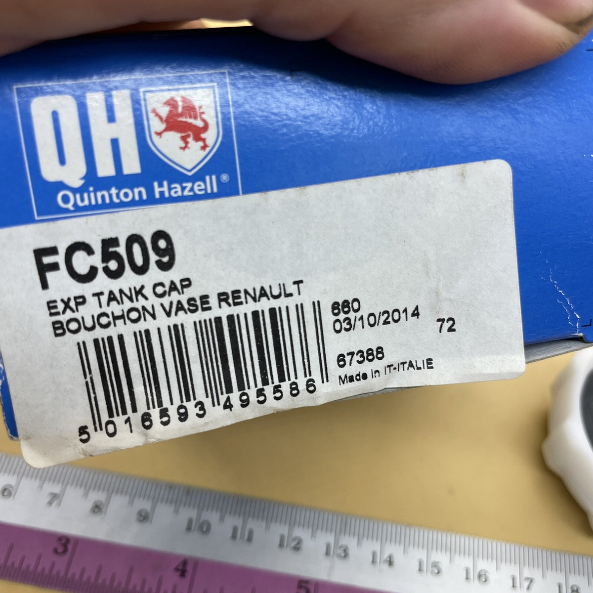 FC509 Bouchon Cap Expansion Tank Quinton Hazell QH NOS Fits Renault Nissan