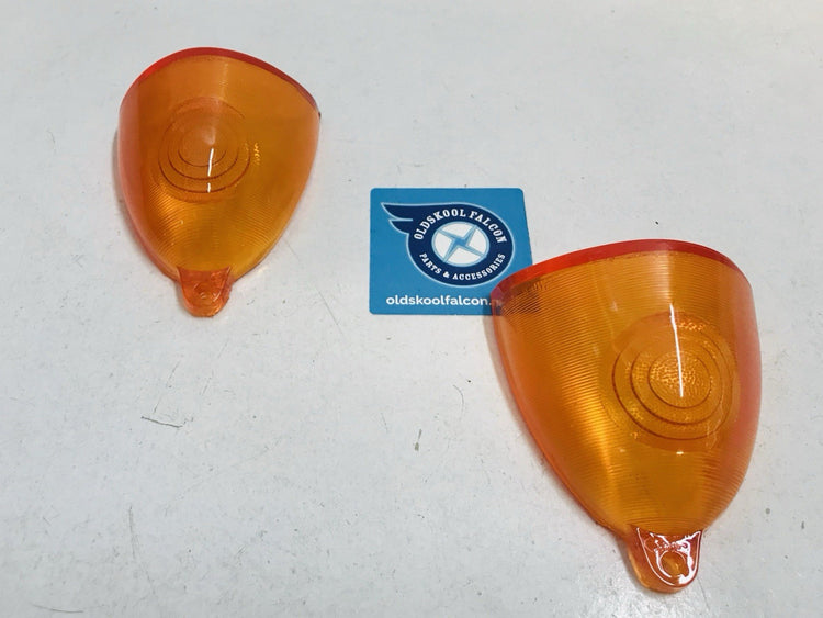 HOLDEN FE FC REAR AMBER INDICATOR LENS FB EK UTE VAN PAIR NEW