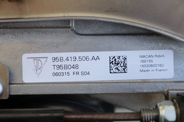 Porsche Macan S 95B 2015 Power Adjust Steering Column Assembly 95B419506 J190