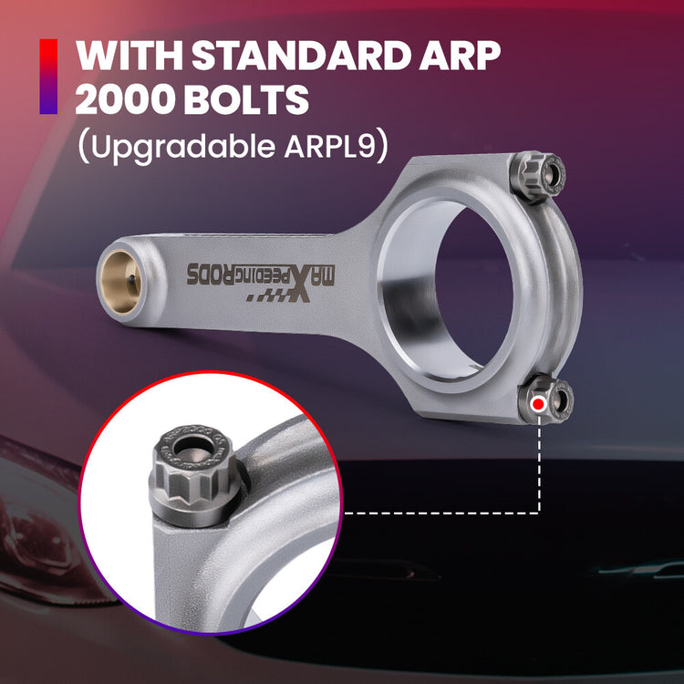 Forged 4340 EN24 Connecting Rods for Nissan Sunny B12 180SX CA18DE 133mm