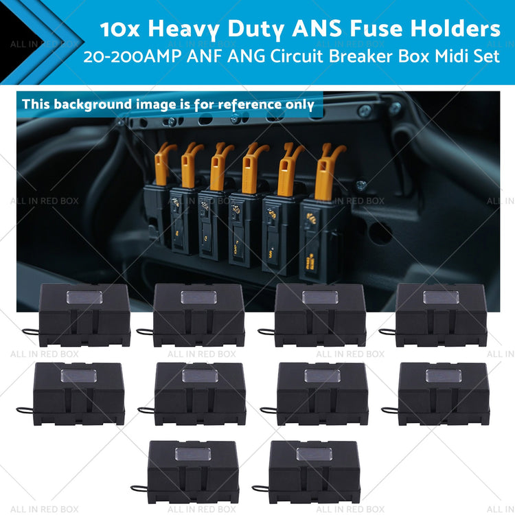 10x ANS Fuse Holder 20-200AMP ANF ANG Heavy Duty Circuit Breaker Box Midi