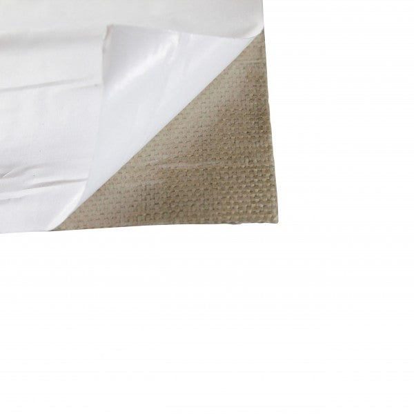 Heat Shield Mat 620mm x 1m Aluminised Fibreglass with adhesive Rated 590'C