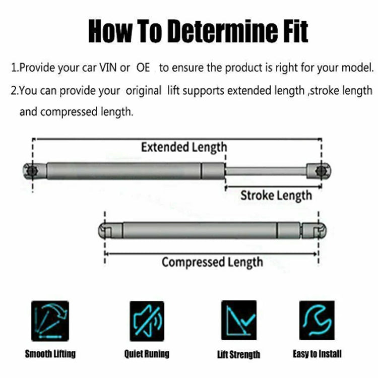 2 for BMW 3 Series E46 Bonnet Front Hood Engine Bay Lid Lifter Gas Spring Struts