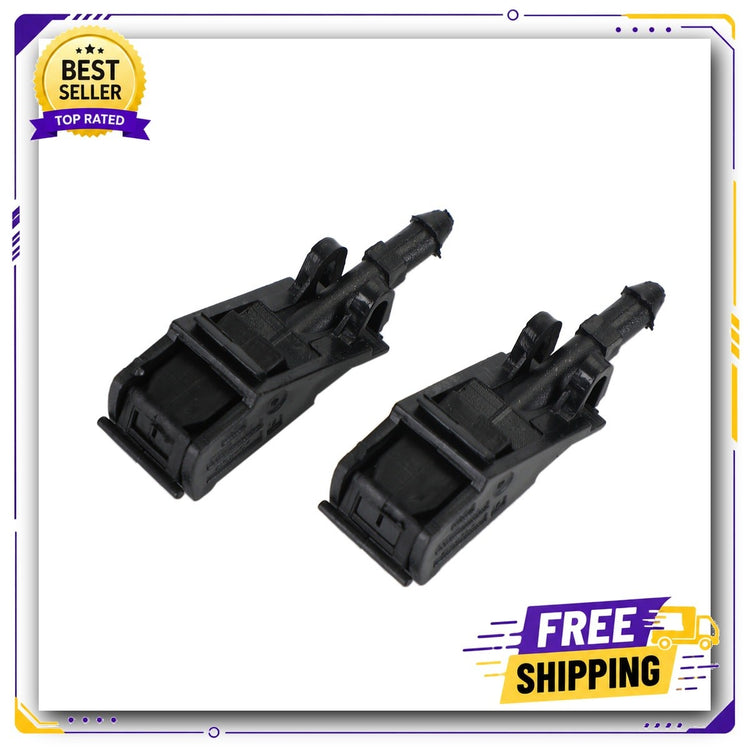 2X Front Windscreen Washer Jet Nozzles for VW Beetle Golf Jetta 6E0955985A