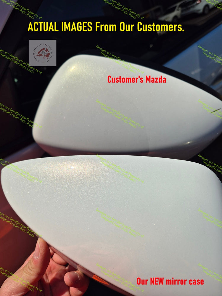 Left Door Mirror Cap Housing Mazda CX-5 CX5 KE S2 Crystal White Pearl Mica 34k