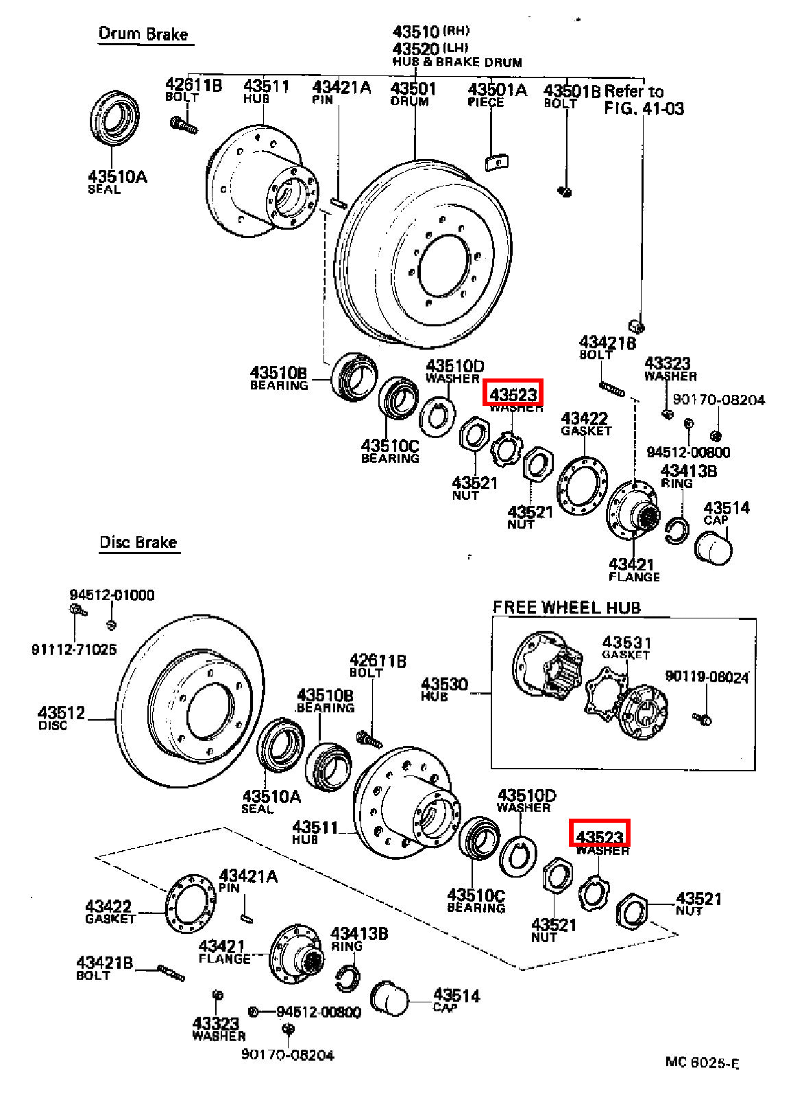 Genuine Dyna LY230 LY220 Dyna ToyoAce KDY220 Front Wheel Bearing Lock Tab Washer