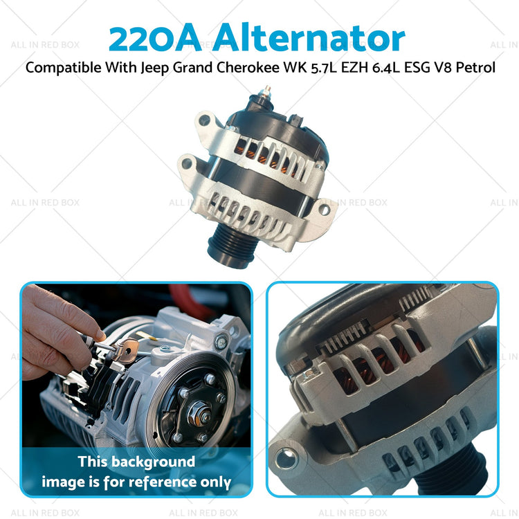 220A Alternator Suitable for Chrysler 300 SRT8 6.4L ESG V8 Petrol 2015-2020 12V