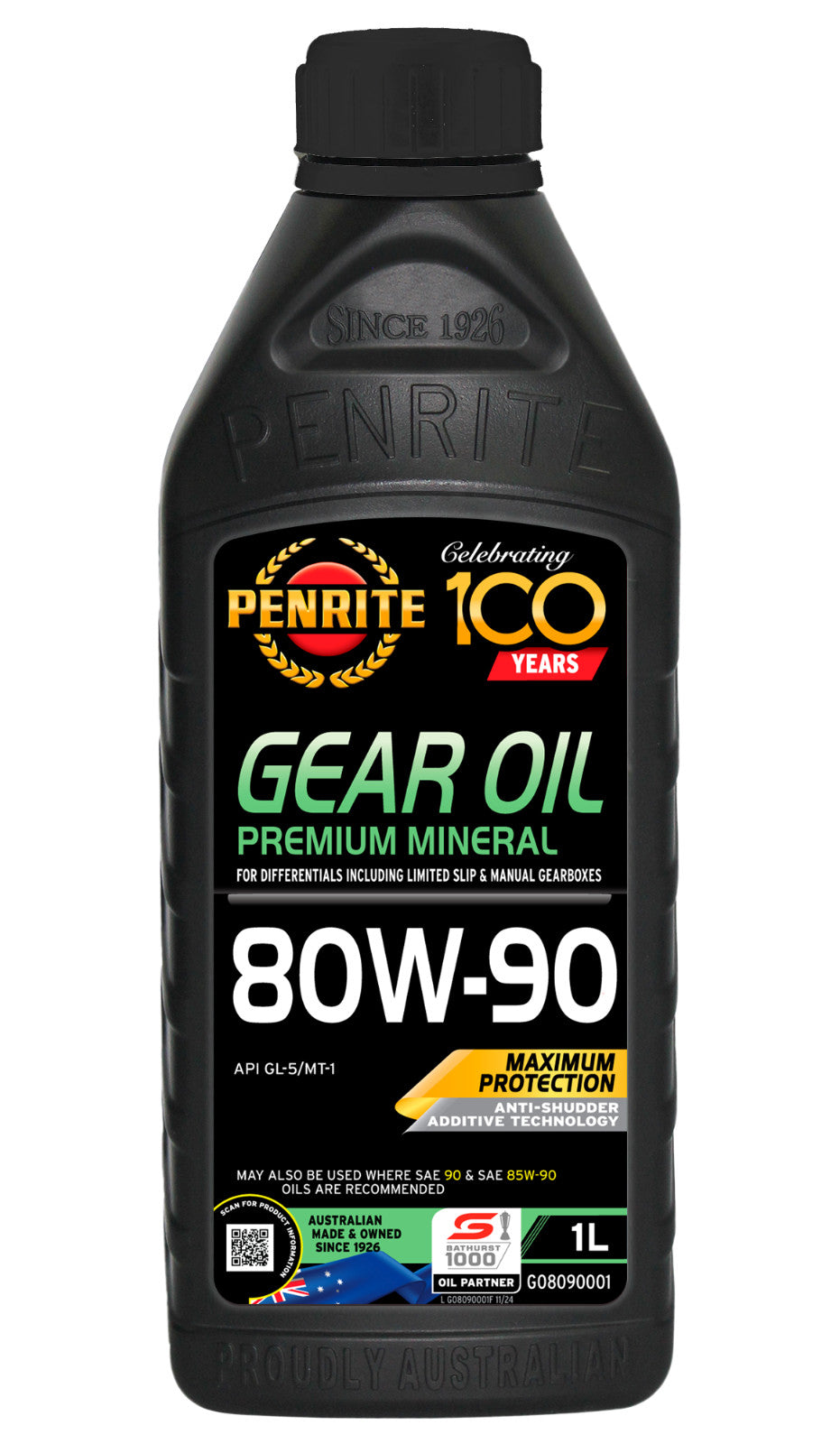X6-BOTTLE-DIFF OIL SAE 80W-90 FOR  FORD FALCON & HOLDEN COMMODORE