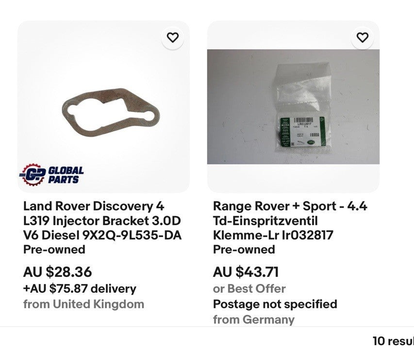 Land Rover Discovery 4 L319 Injector Bracket 3.0D V6 Diesel 9X2Q-9L535-DA