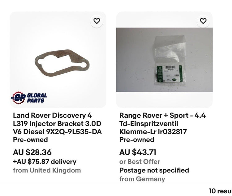 Land Rover Discovery 4 L319 Injector Bracket 3.0D V6 Diesel 9X2Q-9L535-DA