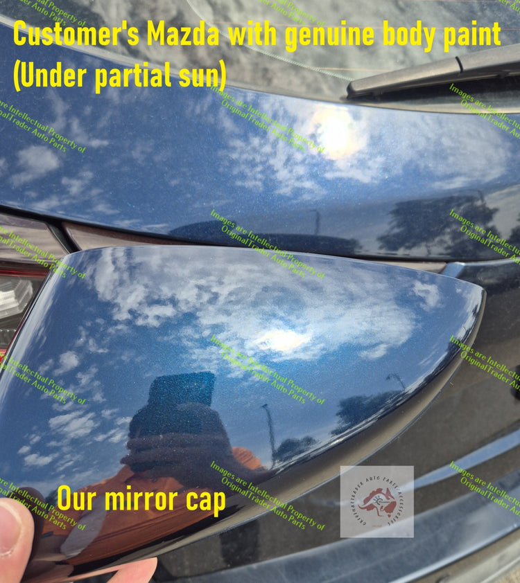 Right Side Mirror Case Cap Housing Mazda CX-5 CX5 KF Deep Crystal Blue Mica 42M