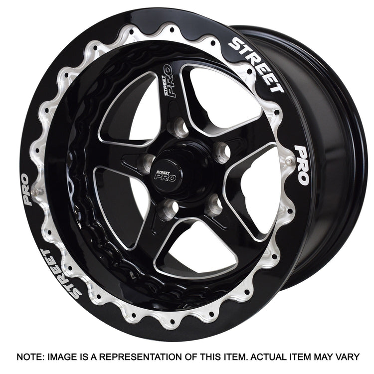 Street Pro Street Pro ll Convo Pro Wheel Black Bead Lock Style 15x10' For Ford B
