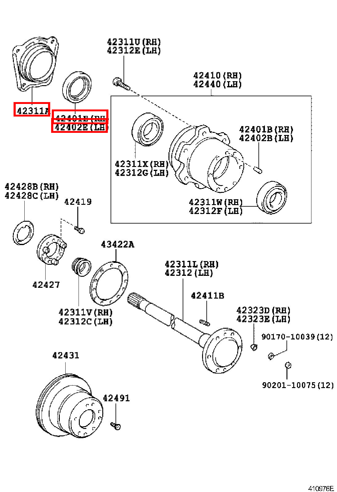 Genuine LandCruiser VDJ79 VDJ78 VDJ76 Wheel Bearing Hub Oil Seal