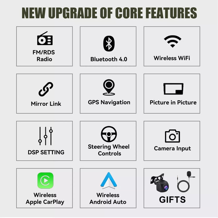 64G Apple Carplay Android Auto Car Stereo Radio For Ford Ranger PJ PK BT50