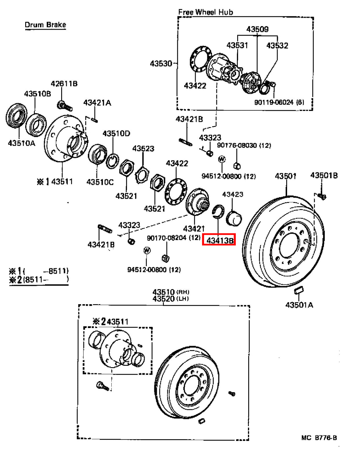 Genuine LandCruiser HDJ80 HDJ79 HDJ78 Front Axle Outer CV Circlip Snap Ring