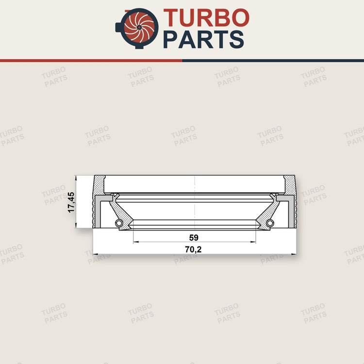 Nissan Patrol Front Oil Seal Hub 59X70.2X8X17.45