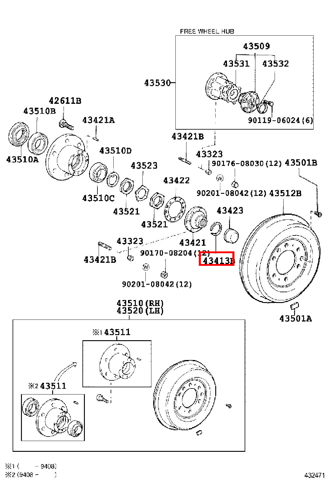 Genuine LandCruiser HDJ80 HDJ79 HDJ78 Front Axle Outer CV Circlip Snap Ring