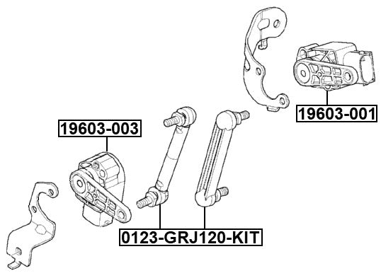 Front Level Sensor Fits BMW 37146853754