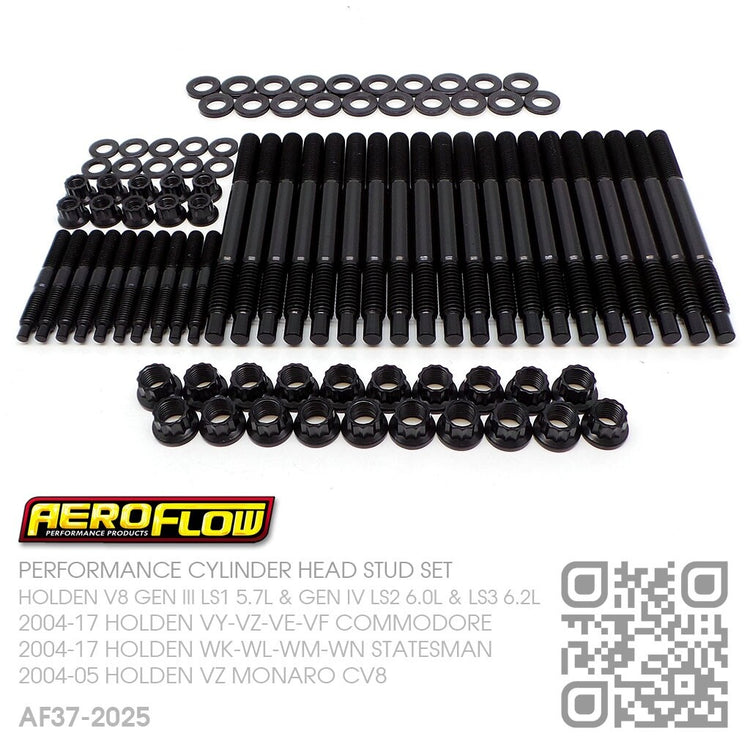 AEROFLOW HEAD STUDS V8 GEN IV LS2 6.0L/LS3 6.2L MOTOR [HOLDEN VZ-VE-VF COMMODORE