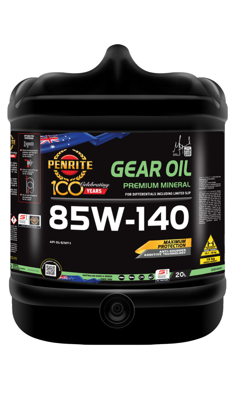 20-Litre-Differential DIFF OIL PENRITE Mineral (Blue) SAE 85W-140 GO85140020