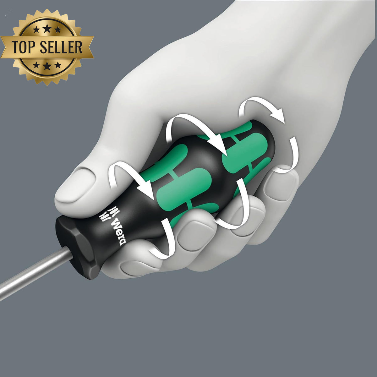 Wera 392 Flexible Shaft Bit Holding Screwdriver 1/4 Inch 177mm Green