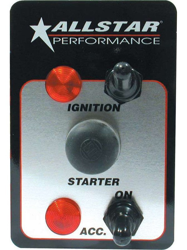 Allstar Performance Switch Panel Dash Mount 3 x 4-1/2 in 2 Toggles / (ALL80146)