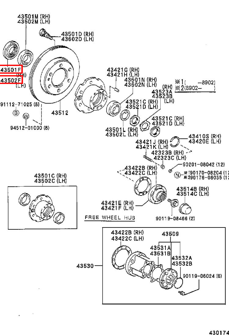 Genuine LandCruiser VDJ79 VDJ78 VDJ76 Wheel Bearing Hub Oil Seal