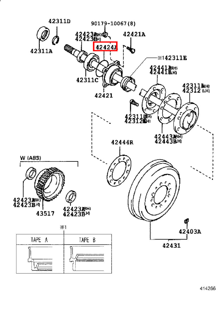 Genuine Tundra VCK40 VCK30 UCK41 UCK40 UCK31 UCK30 Rear Axle Bearing Seal O Ring
