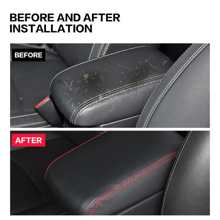 Center Console Armrest Box Cover PU Leather For Subaru Forester 2013-2024